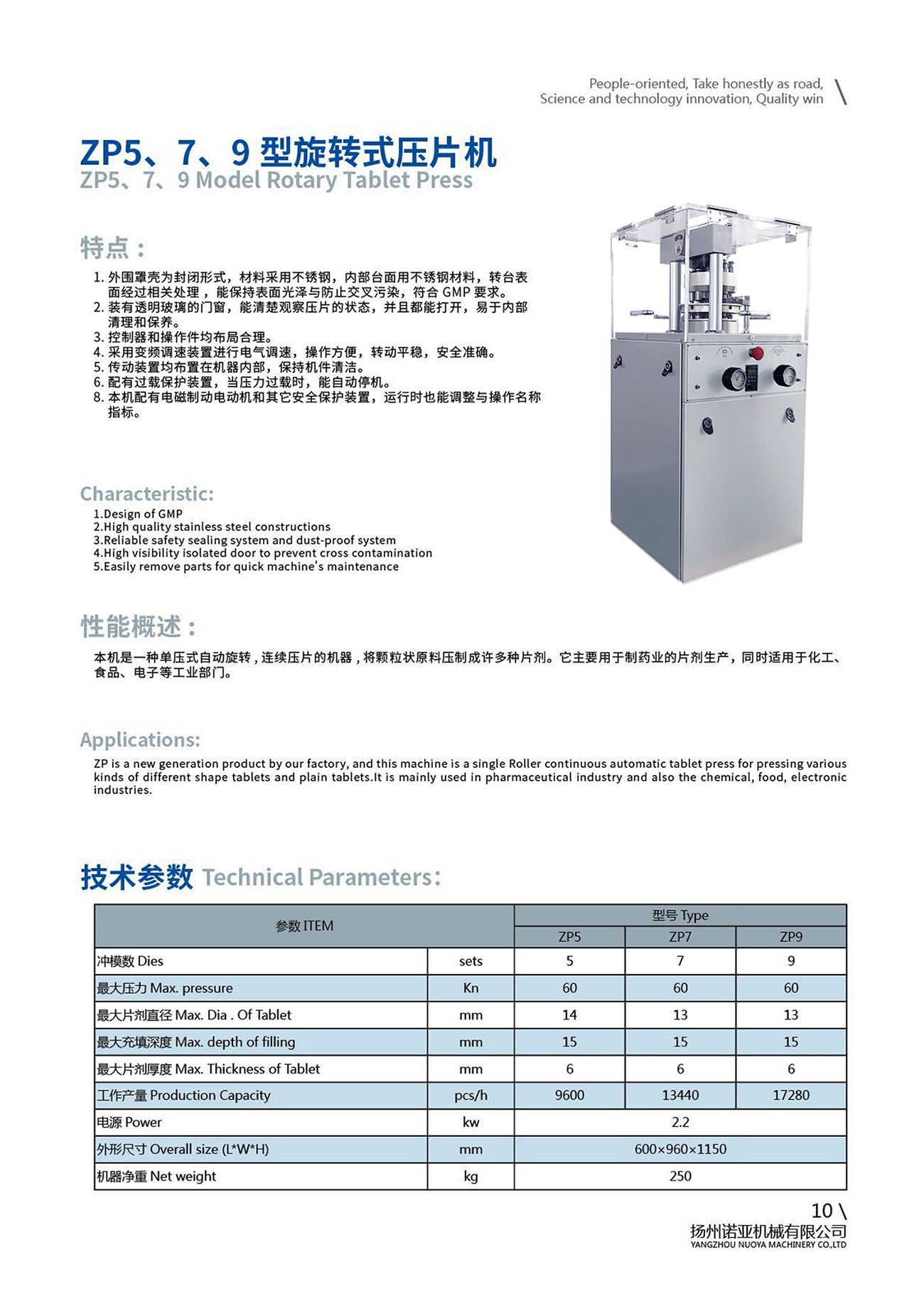 ZP5,7,9 Small Rotary Tablet Press