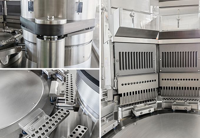 Automatic powder capsule filling machine