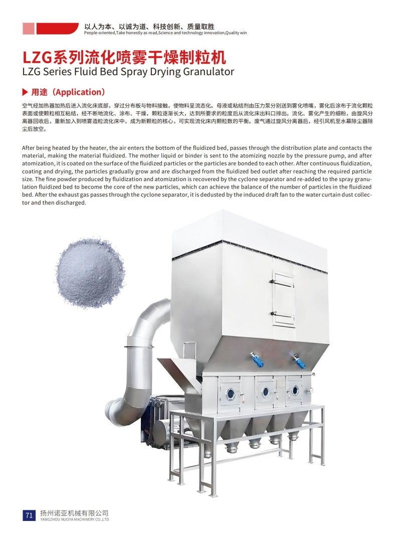 LZG Series Fluid Bed Spray Drying Granulator