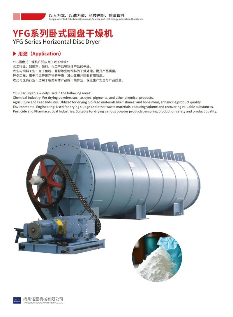 YFG Series Horizontal Disc Dryer